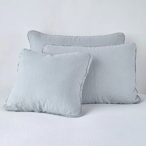 Bella Notte 100% Linen Austin Deluxe Sham With Gisset Set Of Two - Retails $396
